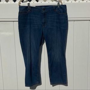 New J Jill Authentic Fit Crop Jeans size 16 P